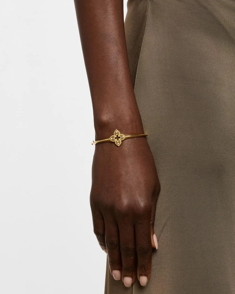 Roberto Coin 18K Gold Diamond Bangle Bracelet 2