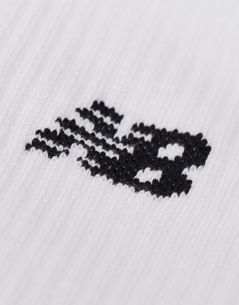 New Balance New Balance logo crew socks 3 pack in white 3