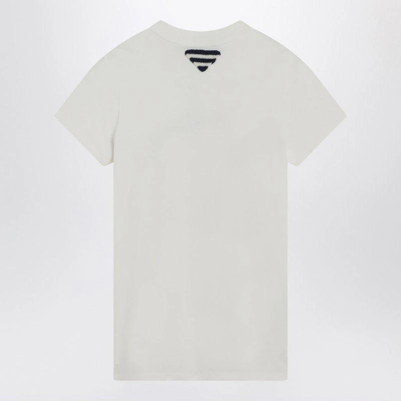 Prada WHITE T-SHIRT WITH LOGO PRINT 2