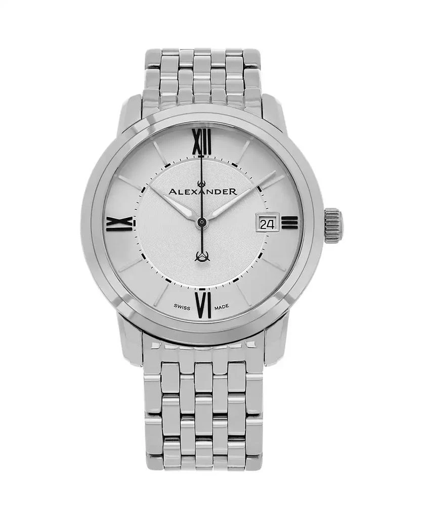 Stuhrling Alexander Watch A111B-04, Stainless Steel Case on Stainless Steel Bracelet 1