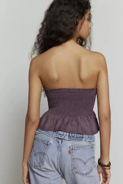 Urban Renewal Urban Renewal Made In LA EcoVero™️ Linen Smocked Tube Top 4