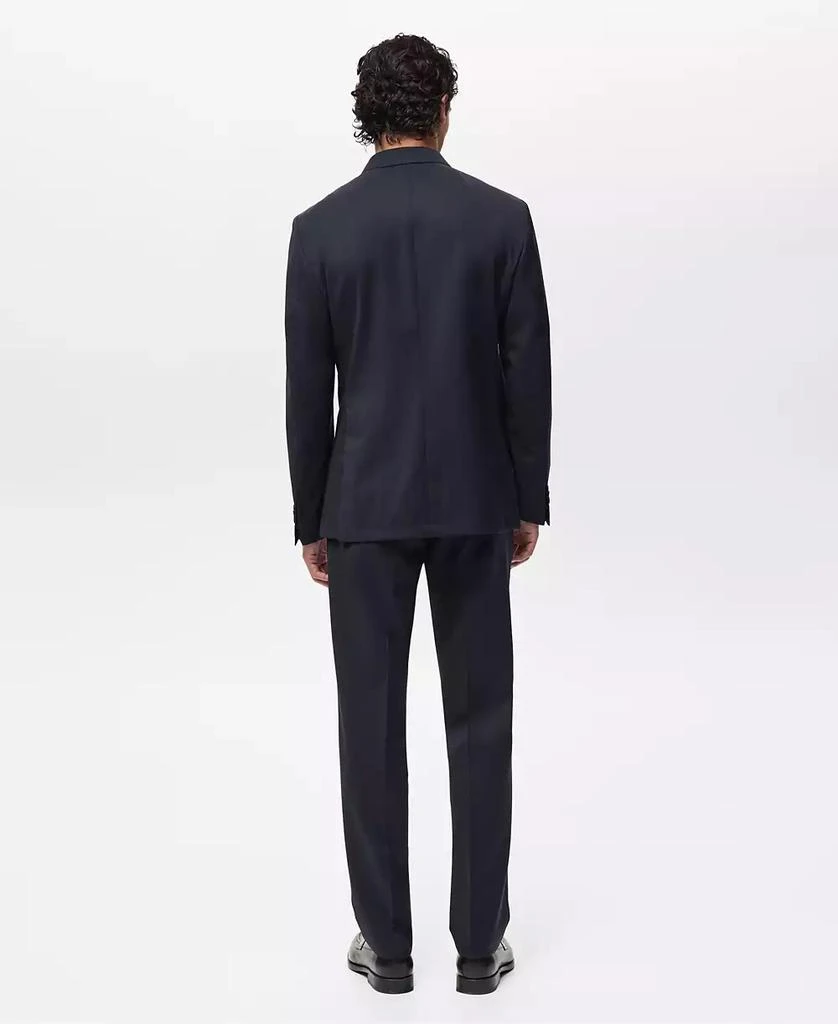 Mango Men's Cold Wool Double-Breasted Suit Blazer 3