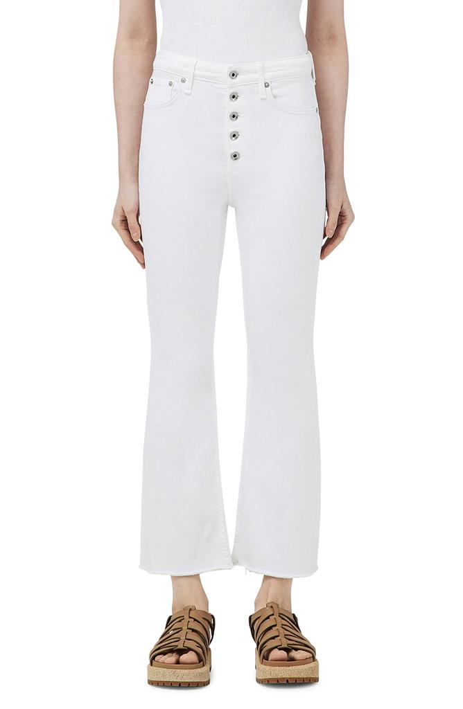 Rag & Bone Casey Exposed Button High Waist Ankle Flare Jeans