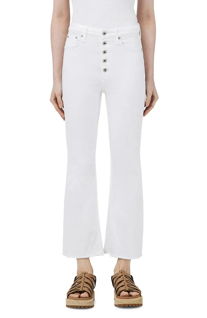 Rag & Bone Casey Exposed Button High Waist Ankle Flare Jeans 1