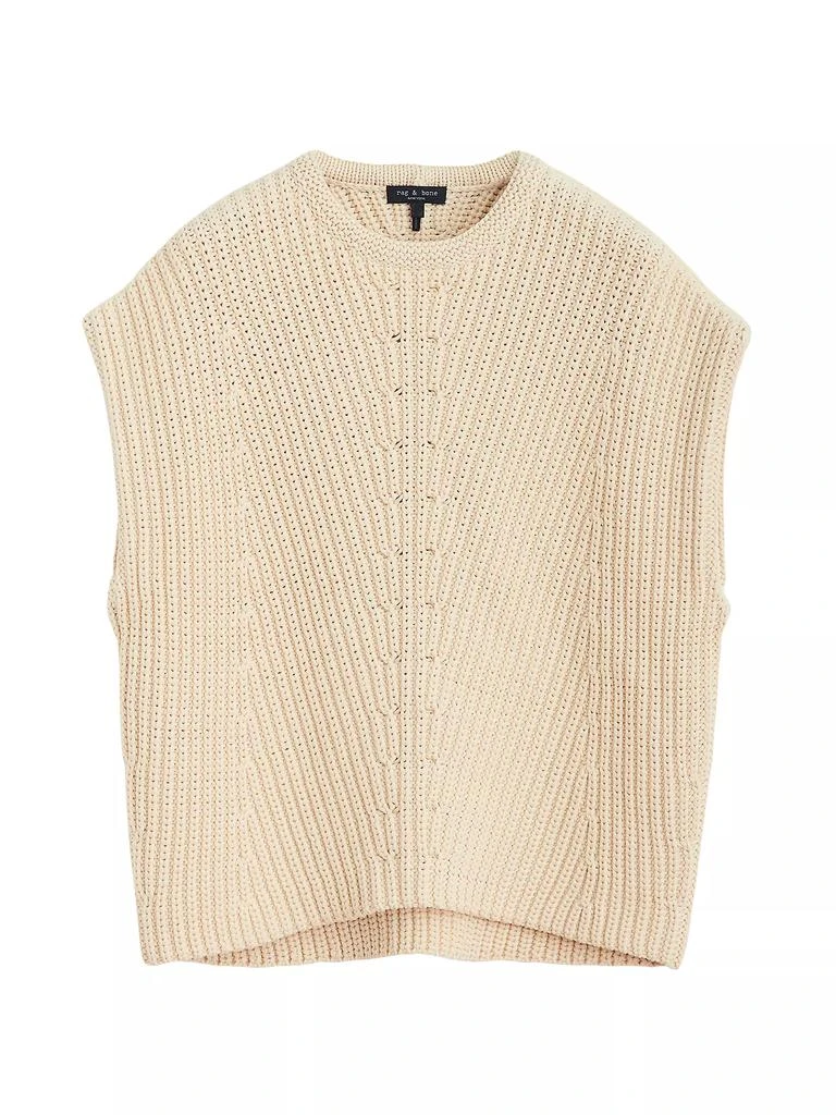 Rag & Bone Shane Cotton-Blend Knit Vest 1