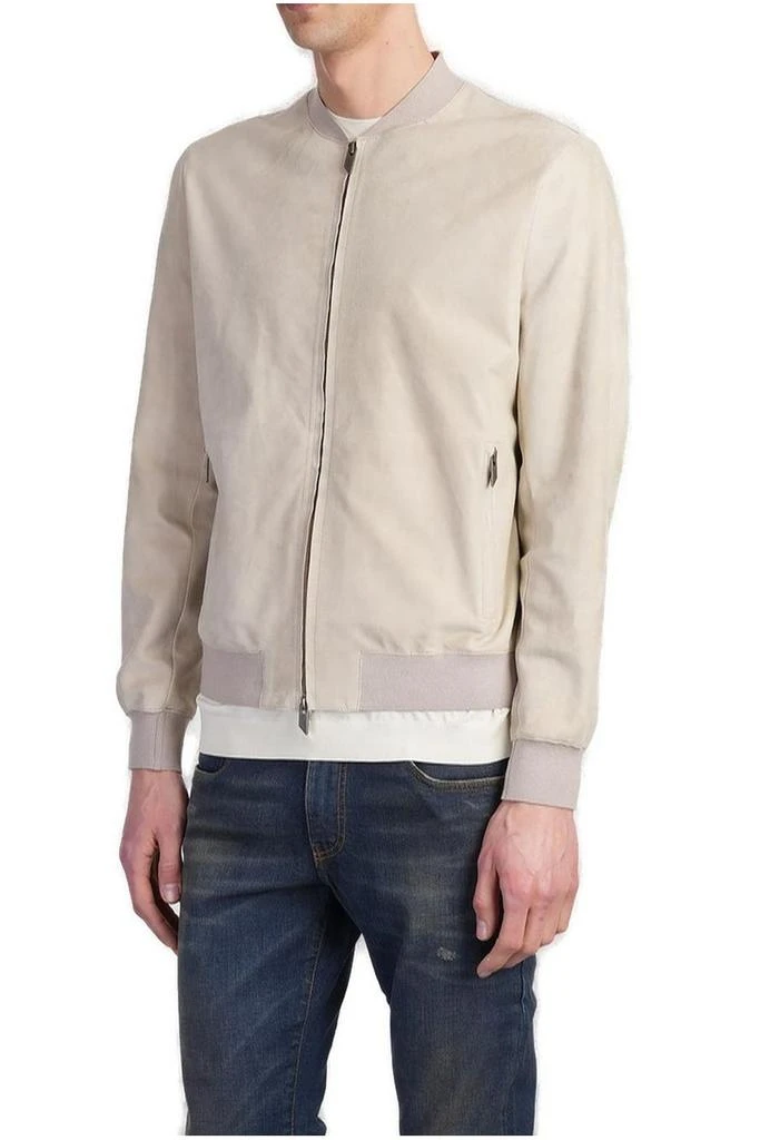 Salvatore Santoro Salvatore Santoro Zip-Up Leather Bomber Jacket 3
