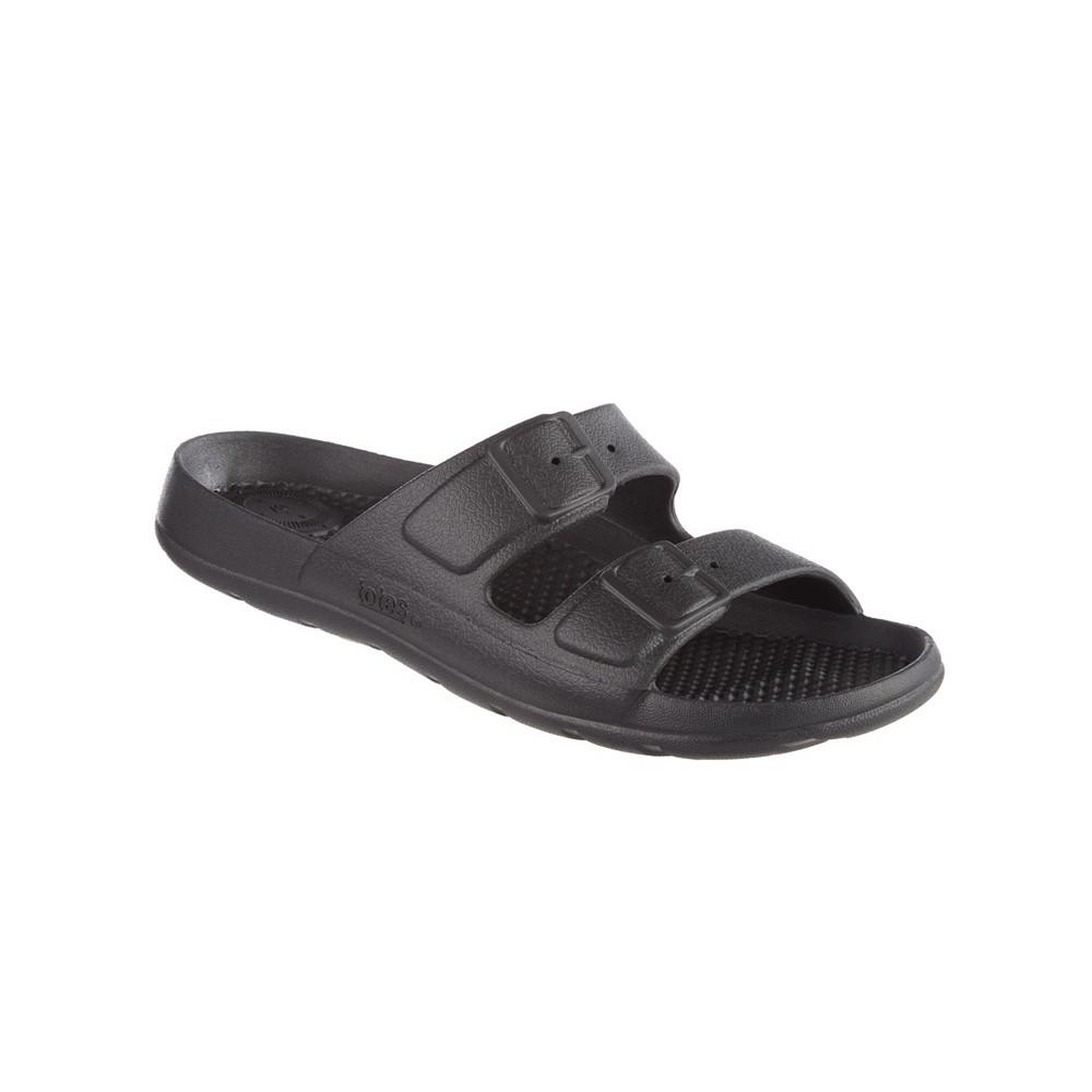 Totes Little and Big Kids Ara Molded Double Buckle Slide Sandals