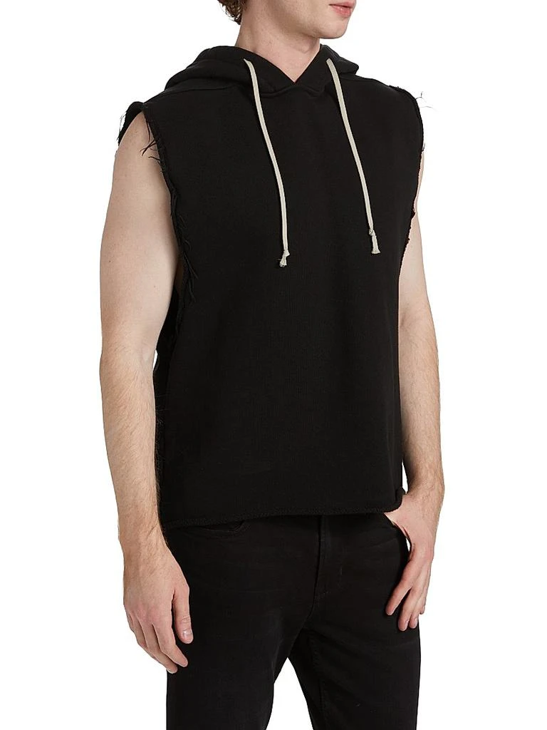 Rick Owens Cotton Sleeveless Hooded Tunic 4