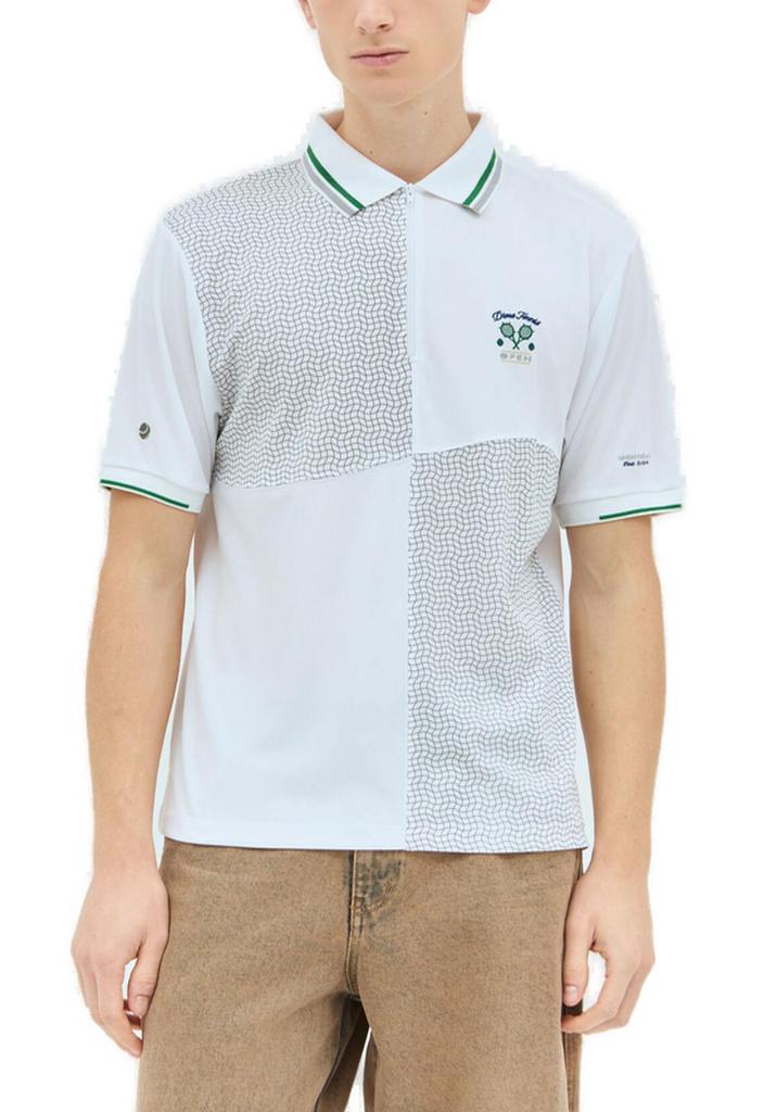 Dime Dime Court Logo Embroidered Polo Shirt