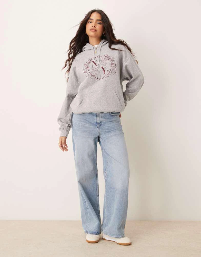 Miss Selfridge Miss Selfridge varsity oversized hoodie 3