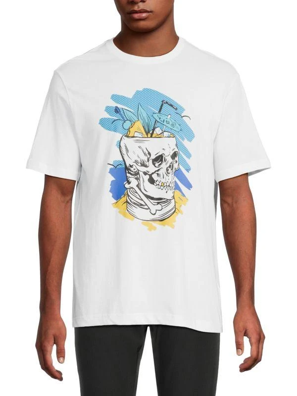 Robert Graham Tiki Graphic Cotton T-Shirt 1