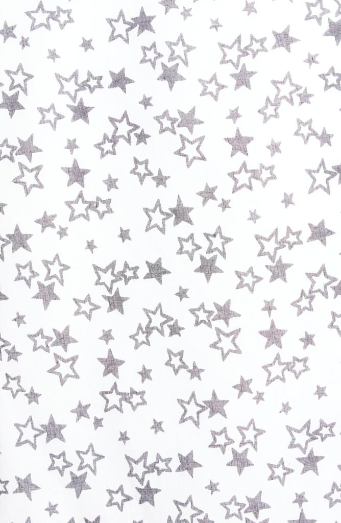 La Fiorentina Star Print Twisted Fringe Scarf