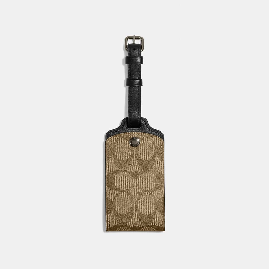 Coach Outlet Coach Outlet Luggage Tag In Signature Canvas 2