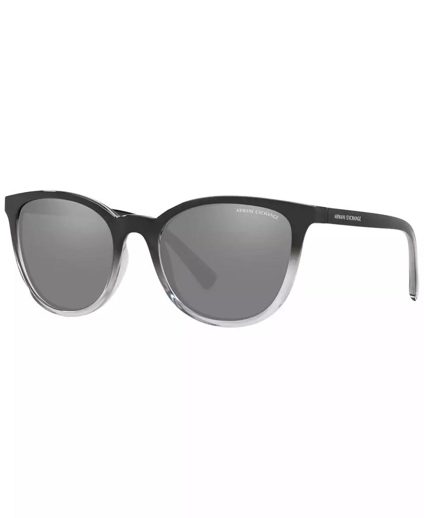 Armani Exchange Women's Low Bridge Fit Sunglasses, AX4077SF 56 1