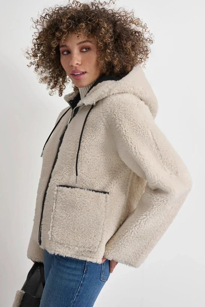 DKNY REVERSIBLE FAUX SHEARLING JACKET 6