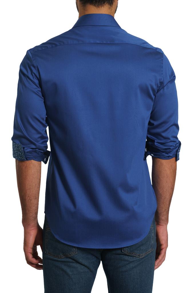 Jared Lang Solid Pima Cotton Button-Up Shirt