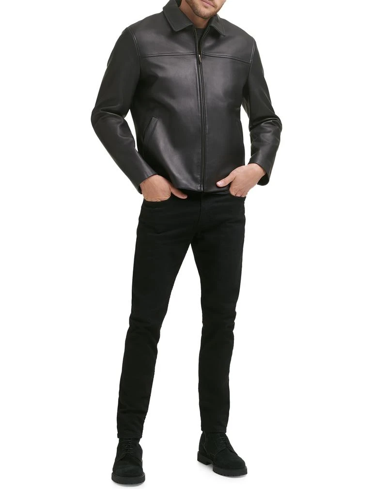 Cole Haan Smooth Lamb Leather Jacket