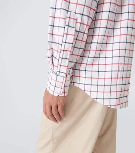 Thom Browne RWB Stripe checked cotton flannel shirt 6