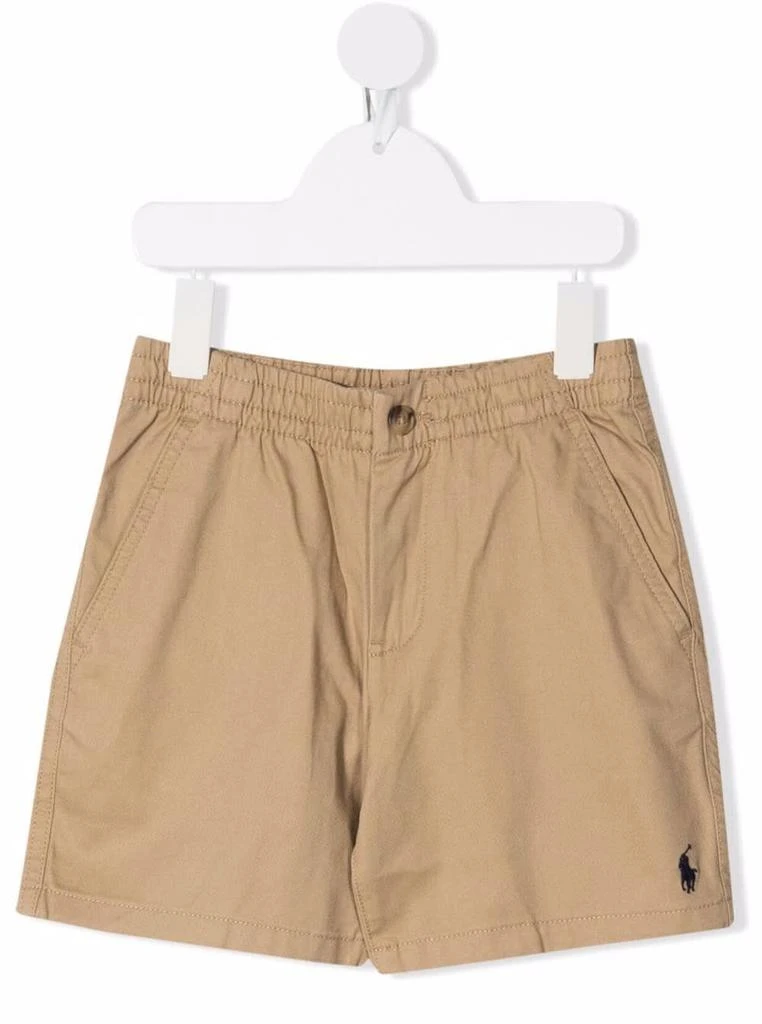 Ralph Lauren Beige Shorts With Pockets In Stretch Cotton Boy 1