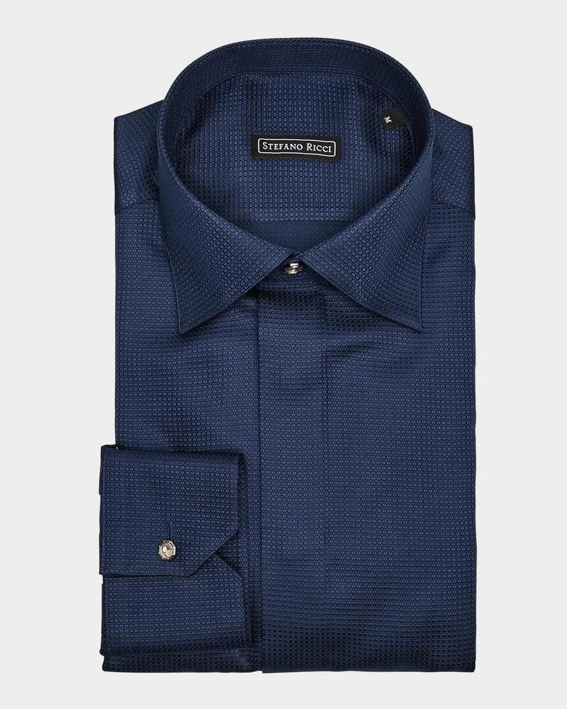 Stefano Ricci Men's Textured Silk Dress Shirt - Shirts - Free Shipping -  BeyondStyle