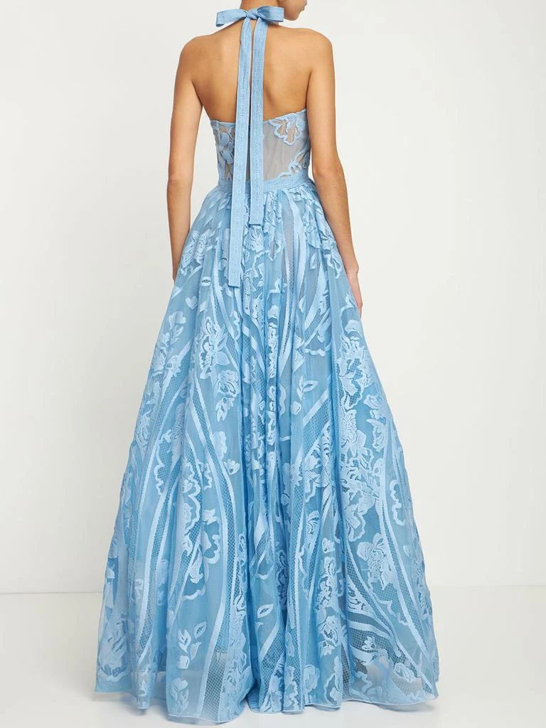Zuhair Murad Windy Lace Square Neck Long Dress 2