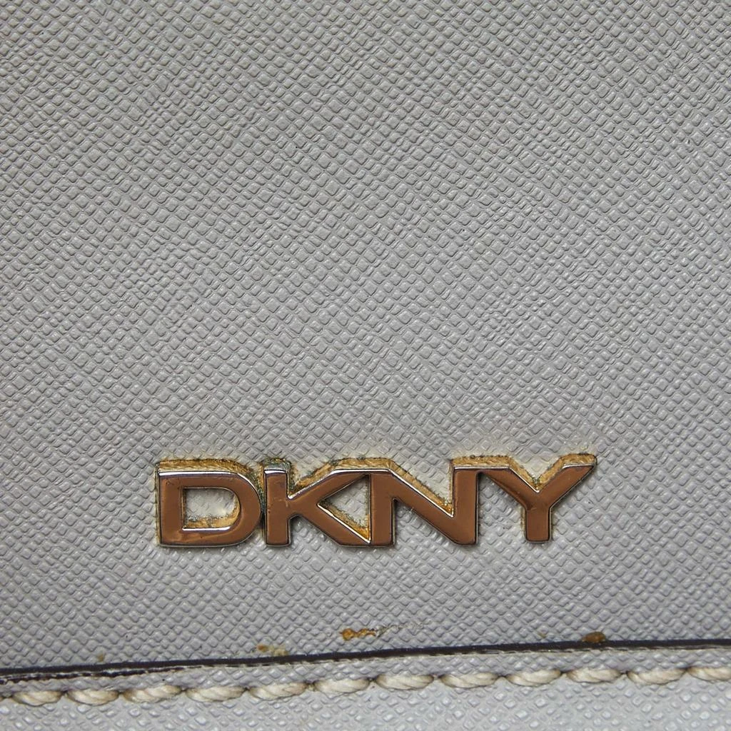 DKNY DKNY Grey Leather Flap Crossbody Bag 8