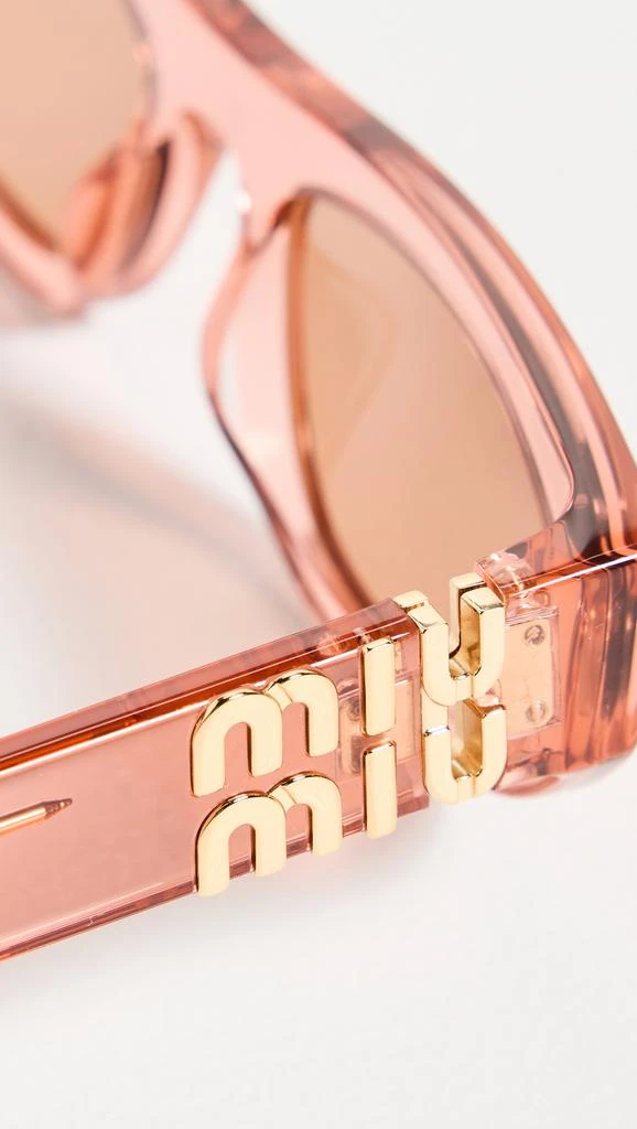 Miu Miu 07ZS Rectangular Sunglasses 4