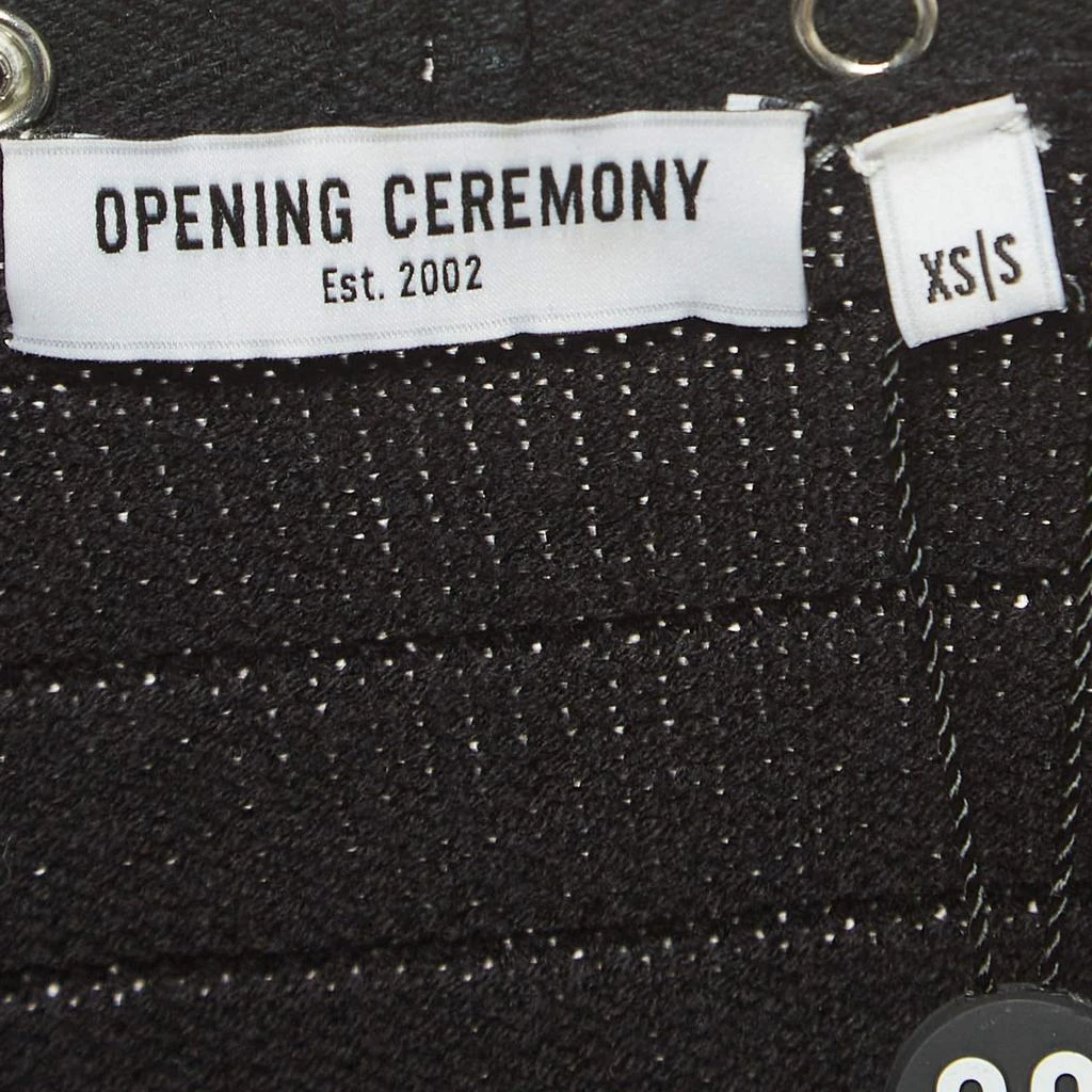 Opening Ceremony Opening Ceremony Black Cotton Snap Tape Cardigan S 4