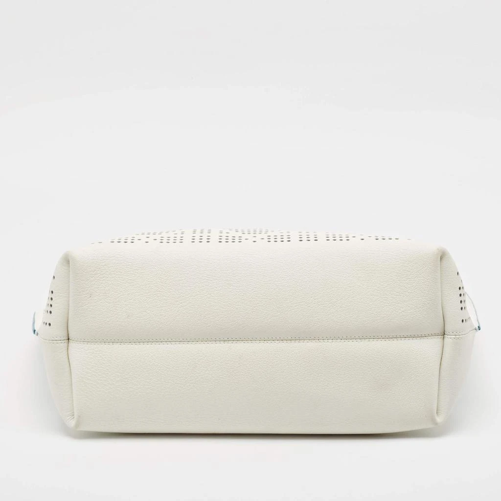 Dior Dior White Cannage Perforated Leather Dioriva Tote 6