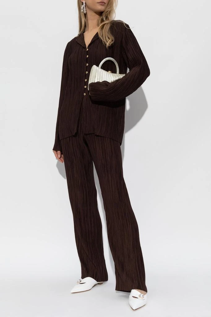Cult Gaia Cult Gaia Alyona Pleated Long-Sleeved Shirt 4
