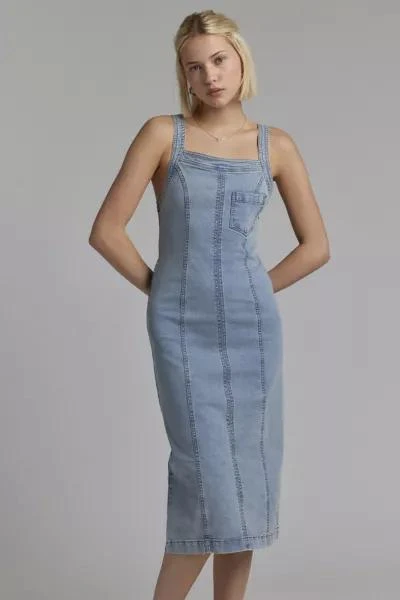 BDG BDG Finley Square Neck Denim Midi Dress 3