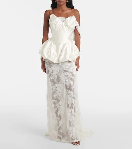Vivienne Westwood Bridal Raven peplum satin corset 6