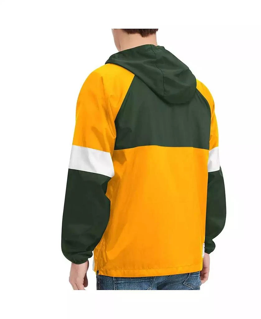 Tommy Hilfiger Men's Green Green Bay Packers Quarter-Zip Pullover Hoodie Jacket 2