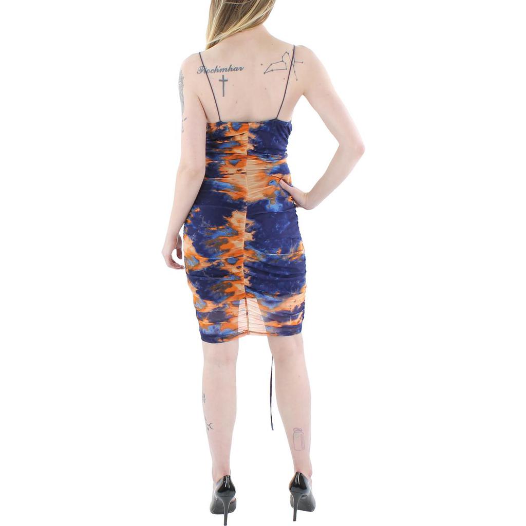 Almost Famous Juniors Womens Ruched Mini Bodycon Dress