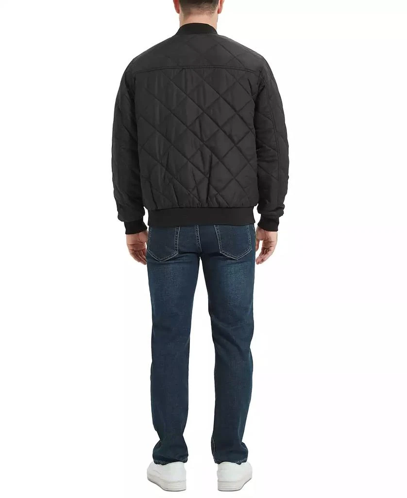 HAWKE & CO Men's Diamond Quilted Bomber Jacket 2