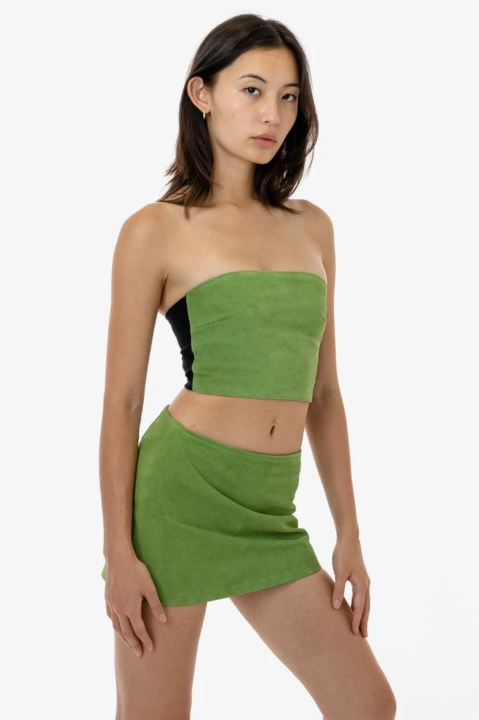 Los Angeles Apparel RLH767 - 2 Tone Suede Ottoman Tube Top 5
