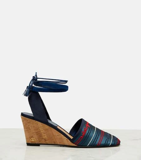Valentino La Cruisette canvas espadrille wedges 4