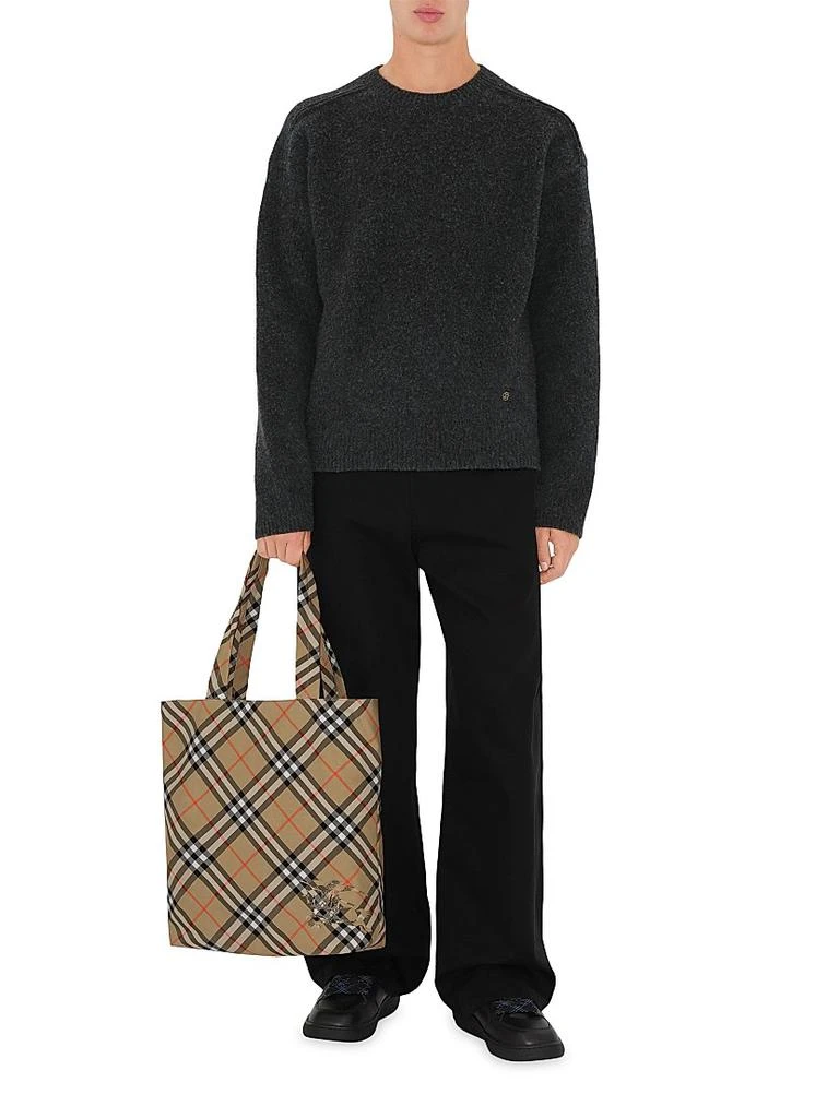 Burberry Equestrian Knight Check Tote Bag 2