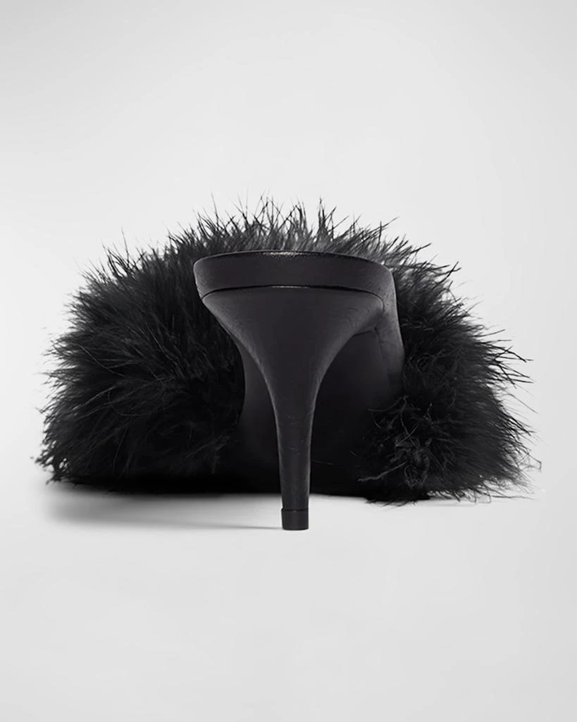 Balenciaga Boudoir Feather Mule Sandals 6