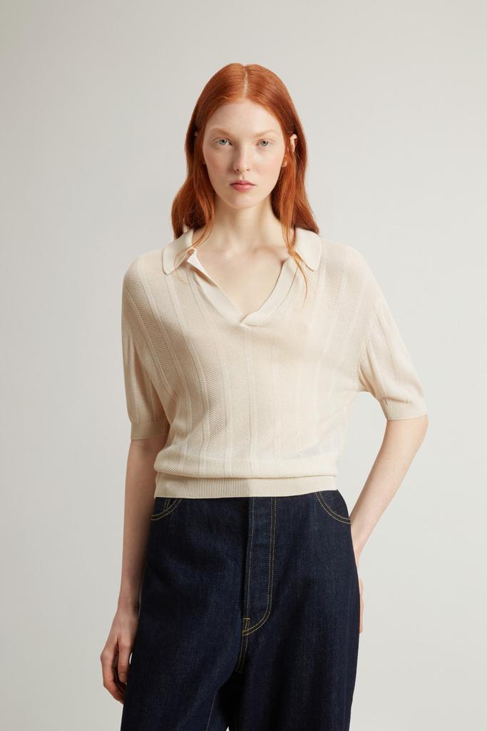 Woolrich Knit Polo Shirt - Women - White