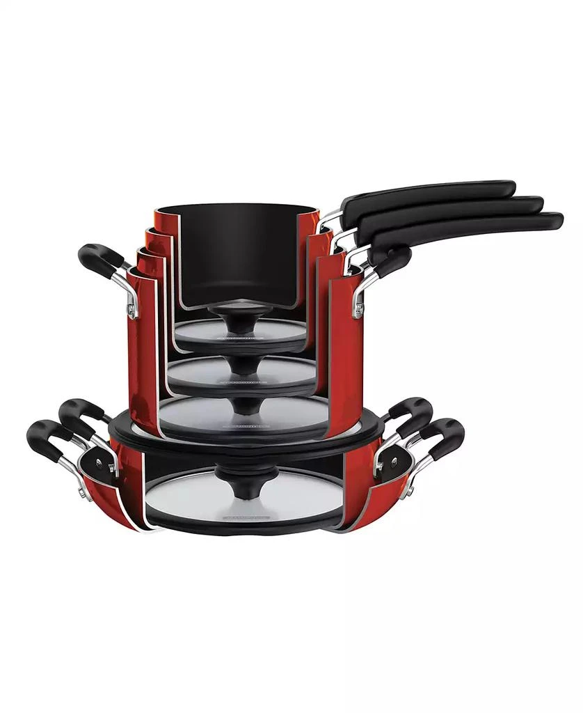 Tramontina Porcelain Enamel Heavy Gauge Aluminum Non Stick 11 Piece Cookware Set 3