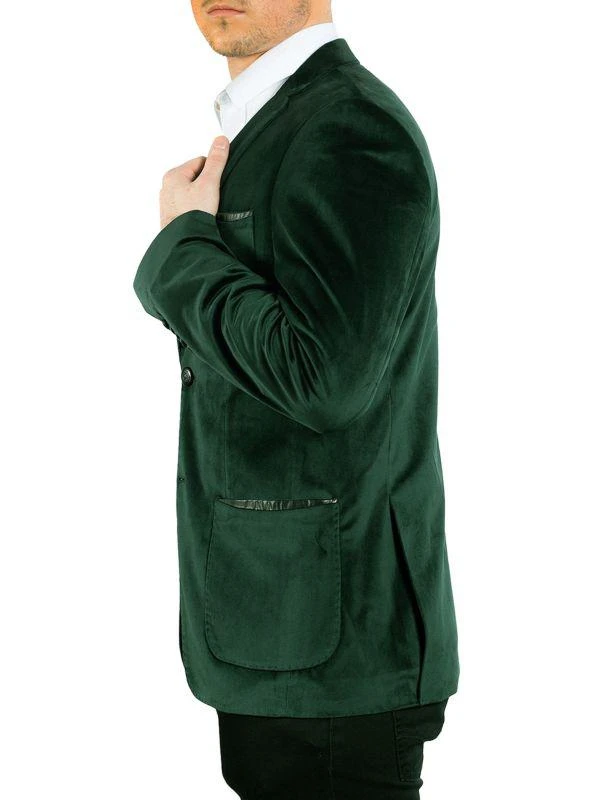Elie Balleh Slim Modern Fit Velvet Sport Coat 4
