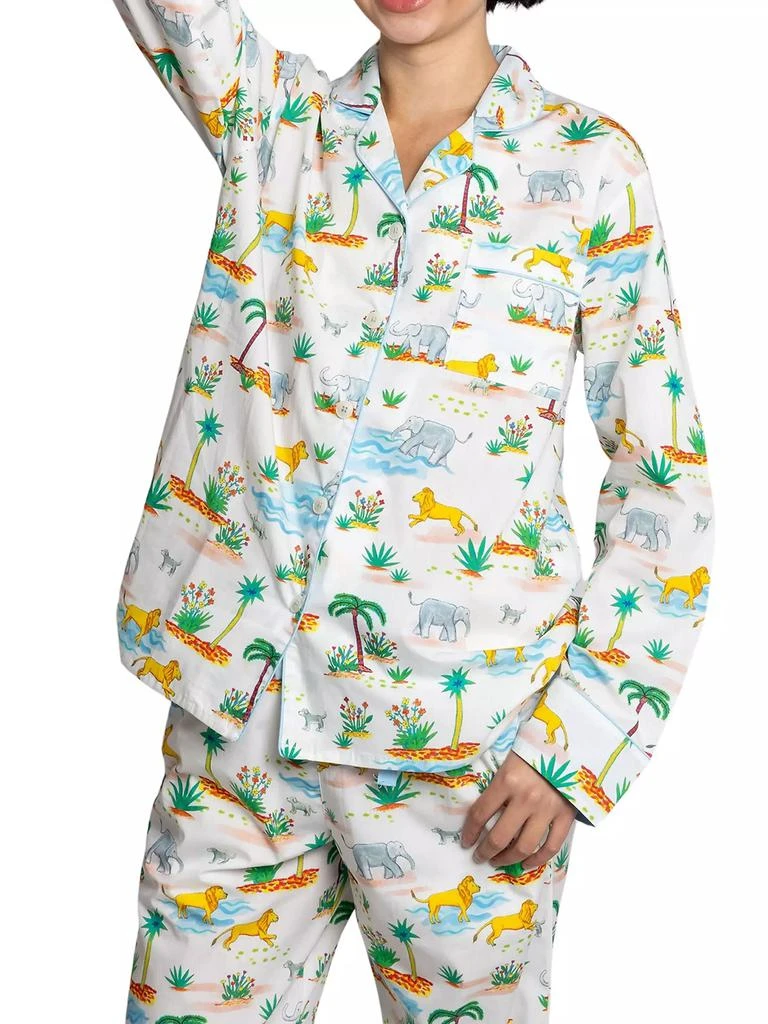 Sant and Abel Women's Trunks Up Long Pajama Set 5