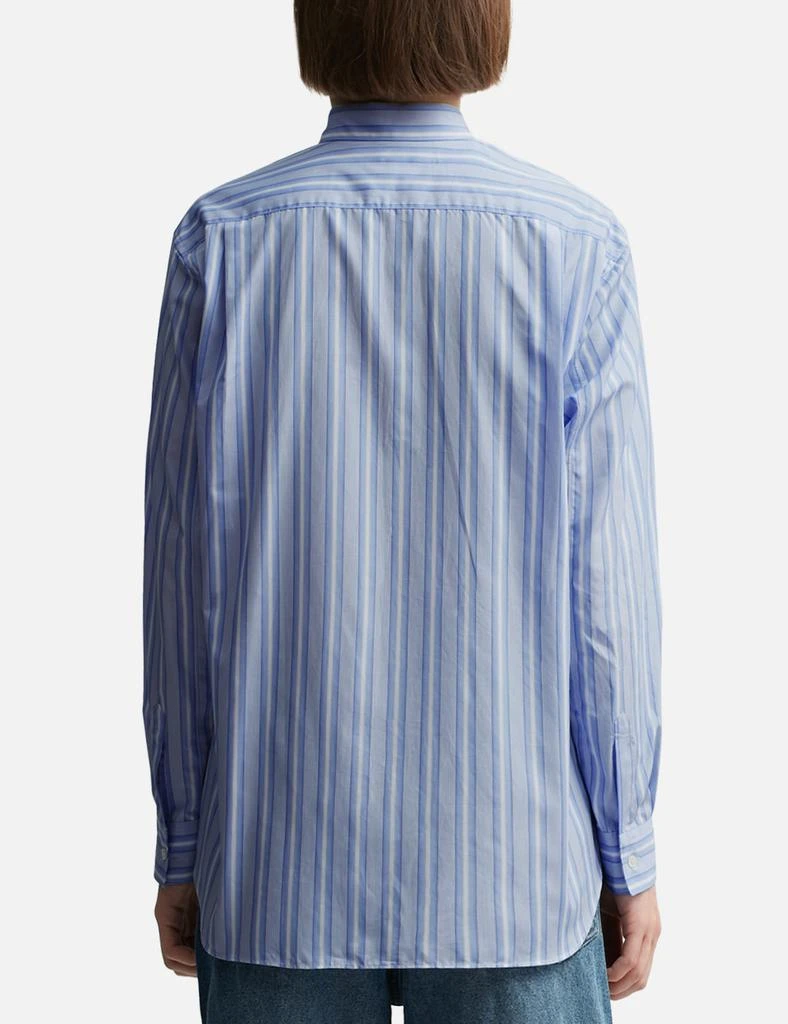 CDG SHIRT "Strong Will" Striped Long Sleeve Shirt 4