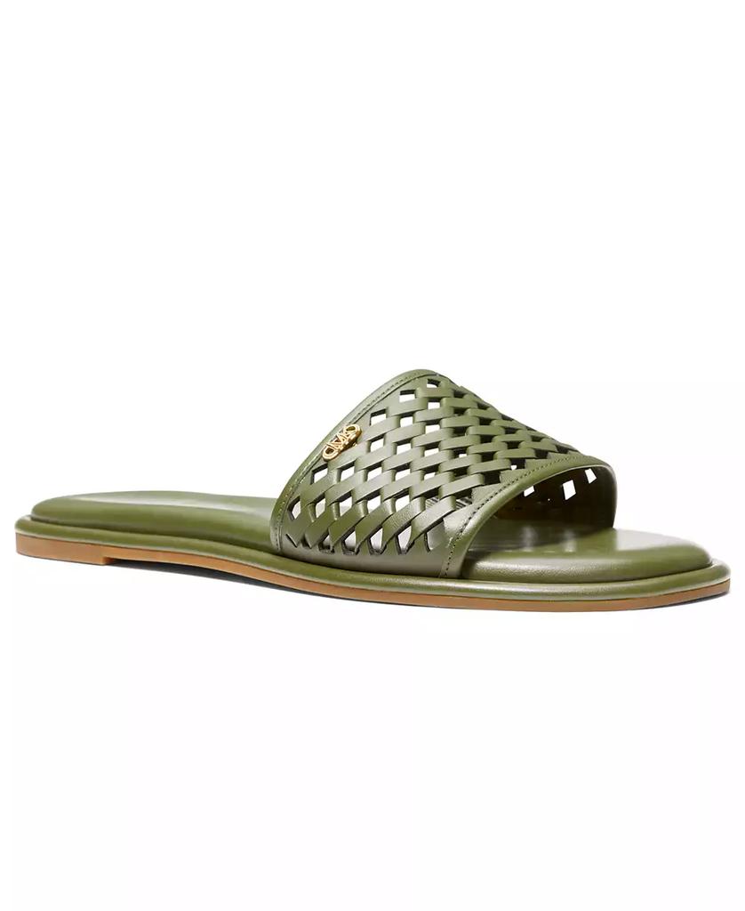 Michael Kors Women's Saylor Perforated Slide Sandals