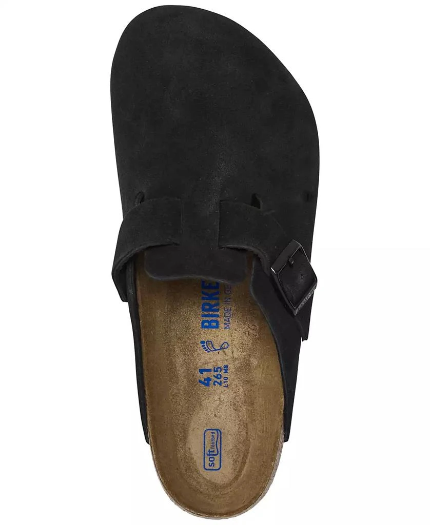 Birkenstock Men's Boston Soft Footbed Suede Leather Clogs from Finish Line 4