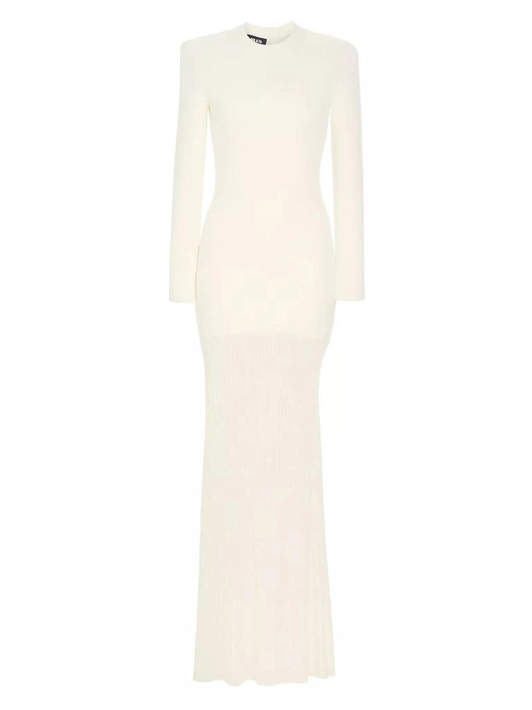 alandra ruched maxi dress Alessandra Slinky Ruffle Maxi Dress / Grey | MESHKI