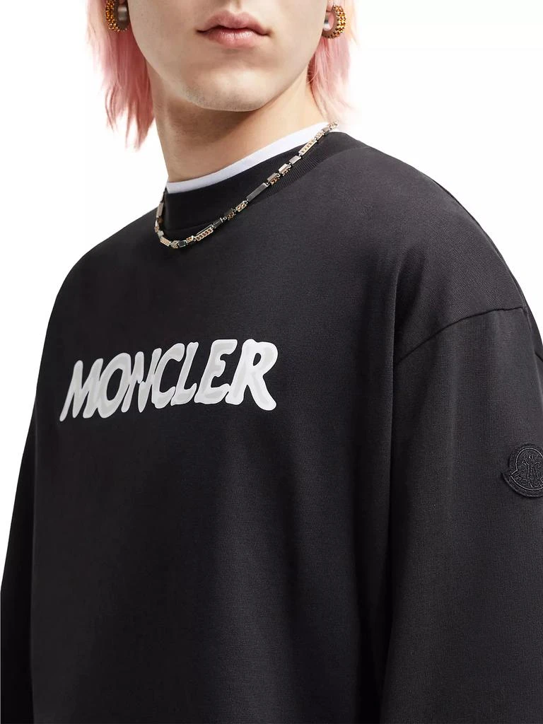 Moncler Long Sleeve Logo T-Shirt 4