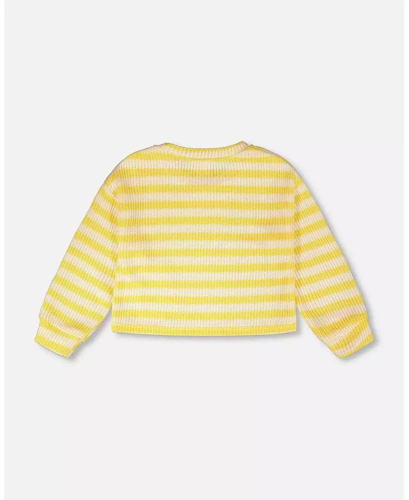Deux par Deux Toddler Girls Striped Sweater - Toddler|Child 4