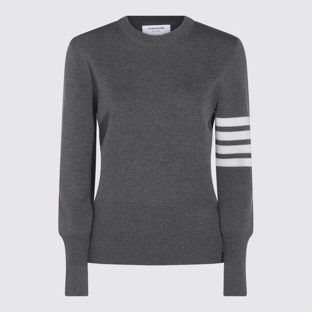 Thom Browne Thom Browne Dark Grey Wool Knitwear 1